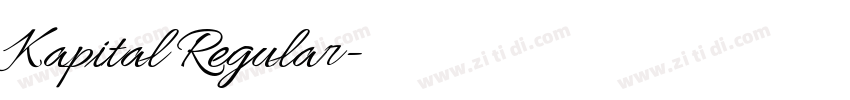 Kapital Regular字体转换 Kapital Regular字体转换